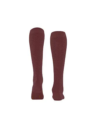 FALKE | Chaussettes hautes | dunkelrot
